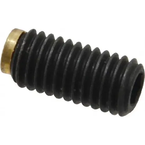 Set Screw: M8 x 1.25 x 16 mm, Soft Tip Point, Steel, Grade 5.8