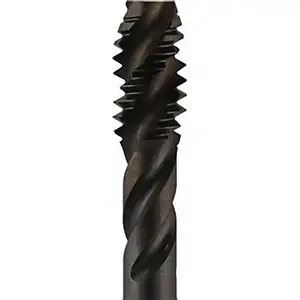 YMW Taps USA 384610 Spiral Flute Tap: Bottoming, High-Speed Steel, Oxide Finish