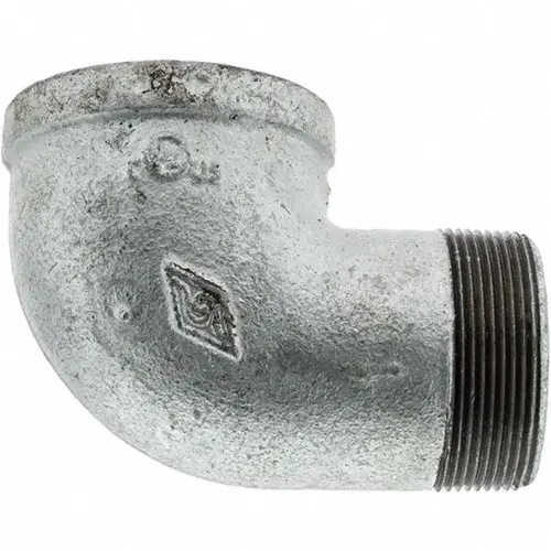 Malleable Iron Pipe 90 degree Street Elbow: 2" Fitting - pack of 5 Malleable Iron Pipe 90 degree Street Elbow: 2" Fitting - pack of 5