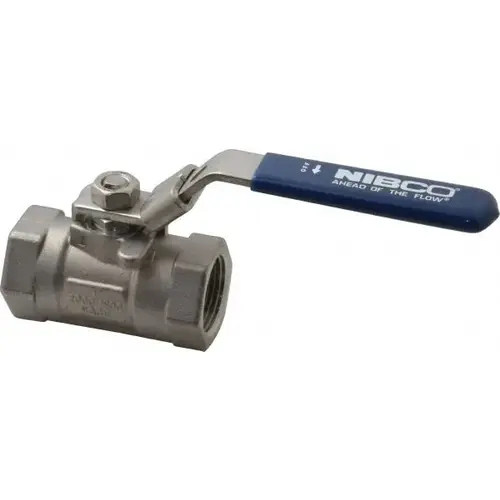 Standard Manual Ball Valve: 1" Pipe, Reduced Port Standard Manual Ball Valve: 1" Pipe, Reduced Port
