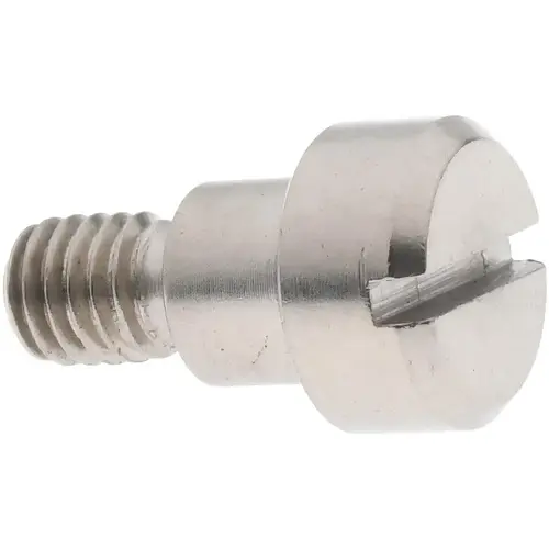 Precision Shoulder Screw: 1/4" Shoulder Dia, 3/16" Shoulder Length, #10-32, 1/4" Thread Length, 18-8 & 303, Stainless Steel, Slotted