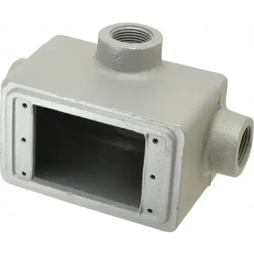 Electrical Device Box: Iron, Rectangle, 1 Gang