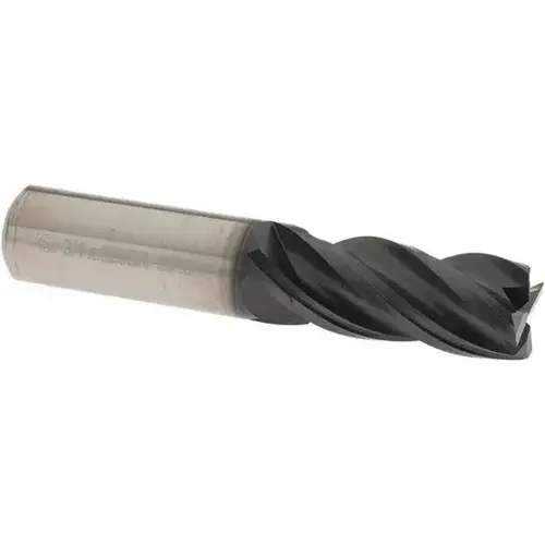 Corner Radius End Mill: 3/4" Dia, 1-5/8" LOC, 0.02" Radius, 4 Flutes, Solid Carbide TiAlN