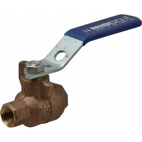 Standard Manual Ball Valve: 1/4" Pipe, Full Port Standard Manual Ball Valve: 1/4" Pipe, Full Port