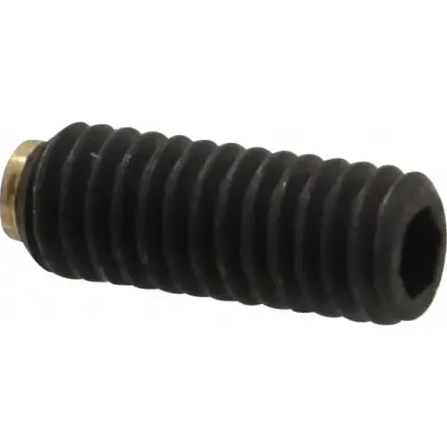 Set Screw: M4 x 0.70 x 10 mm, Soft Tip Point, Steel, Grade 5.8