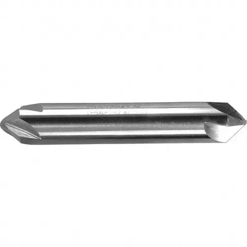 Countersink: 1/2" Head Dia, 82 degree Included Angle, 4 Flutes, High Speed Steel, Right Hand Cut Bright/Uncoated Countersink: 1/2" Head Dia, 82 degree Included Angle, 4 Flutes, High Speed Steel, Right Hand Cut Bright/Uncoated