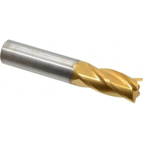 Square End Mill: 5/8 inch Dia, 1-1/4 inch LOC, 5/8 inch Shank Dia, 3-1/2 inch OAL, 4 Flutes, Solid Carbide Square End Mill: 5/8 inch Dia, 1-1/4 inch LOC, 5/8 inch Shank Dia, 3-1/2 inch OAL, 4 Flutes, Solid Carbide