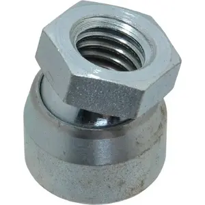 Vlier P306 1/2-13, 7/8" Pad Diam, Uncoated Bottom, Steel Toggle Pad