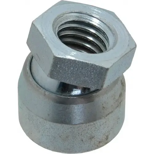 1/2-13, 7/8" Pad Diam, Uncoated Bottom, Steel Toggle Pad