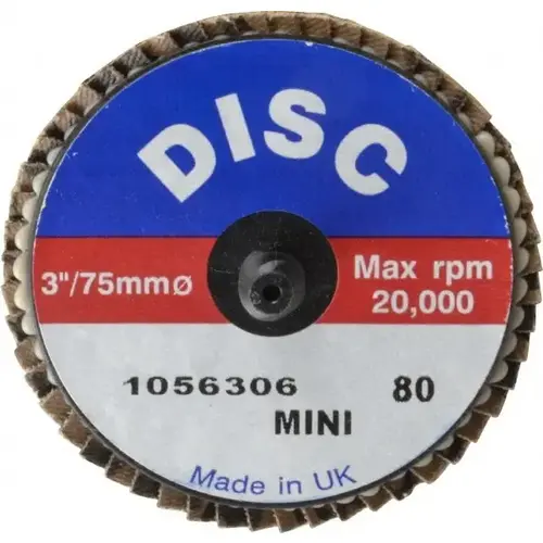 Flap Disc: 80 Grit, Zirconia Alumina, Type 27