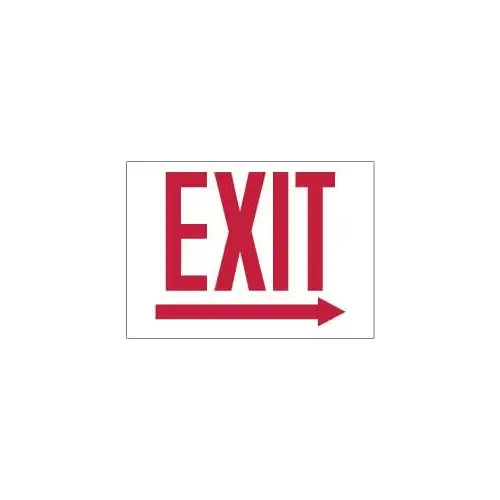 Exit, Pressure Sensitive Vinyl Exit Sign Exit, Pressure Sensitive Vinyl Exit Sign