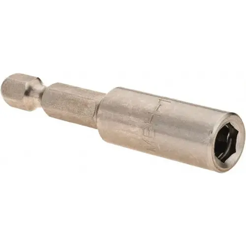 Power Magnetic Bit Holder with C-Ring & O-Ring :1/4" Hex Drive, 2" OAL