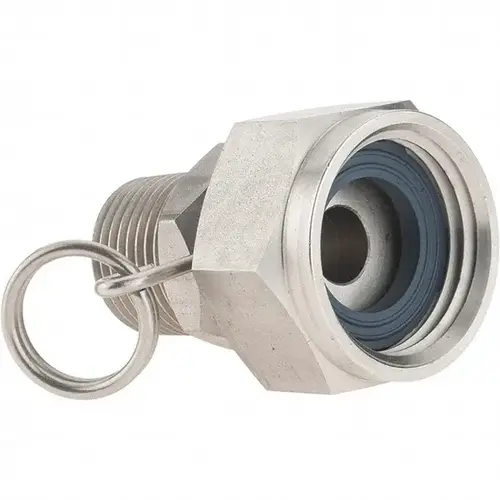1 Piece, 1/2 NPT & 3/4 GHT MNPT x FGHT, Stainless Steel Reusable Hose Male Swivel Fitting