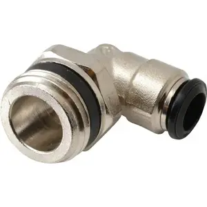 Aignep USA 50110N-8-1/2 Push-To-Connect Tube to Universal Thread Tube Fitting: Swivel Elbow, 1/2" Thread