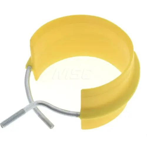 Bridle Ring with Saddle: 4" Pipe, 1/4-20 Rod, Steel, Zinc-Plated Bridle Ring with Saddle: 4" Pipe, 1/4-20 Rod, Steel, Zinc-Plated