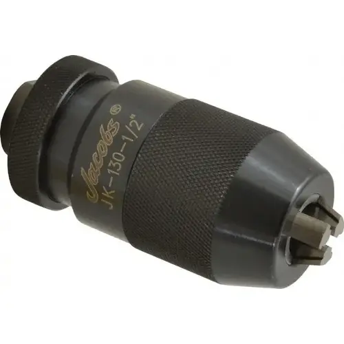 Drill Chuck: 0.039 to 0.512" Capacity, Threaded Mount, 1/2-20