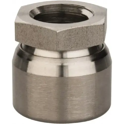 5/8-11, 11/16" Pad Diam, Uncoated Bottom, Stainless Steel Toggle Pad