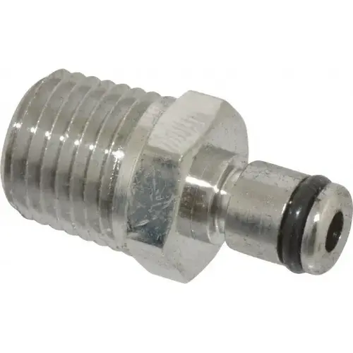 Push-To-Connect Tube to Male & Tube to Male NPT Tube Fitting: Coupling Insert, Straight, 1/4" Thread
