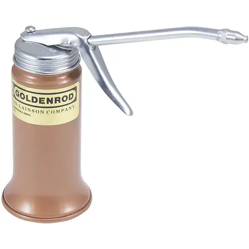 Can & Hand-Held Oilers; Color: Bronze ; Spout Type: Straight ; Capacity: 6oz ; Spout Length: 5 in ; Finish: Powder Coated Can & Hand-Held Oilers; Color: Bronze ; Spout Type: Straight ; Capacity: 6oz ; Spout Length: 5 in ; Finish: Powder Coated