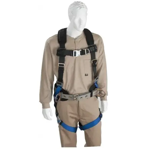 Fall Protection Harnesses: 350 Lb, Construction Style, Size Universal, Polyester