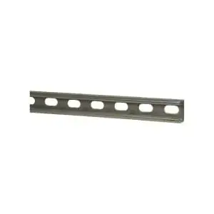THOMAS & BETTS B1400HS 10 10 ft Long x 1-5/8" Wide x 13/16" High, 14 Gauge, Strip Steel, Half Slot Framing Channel & Strut