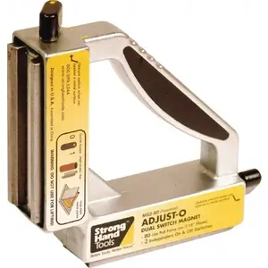 Strong Hand Tools MS2-90 7-3/4" Wide x 1-7/8" Deep x 7-3/4" High Magnetic Welding & Fabrication Square