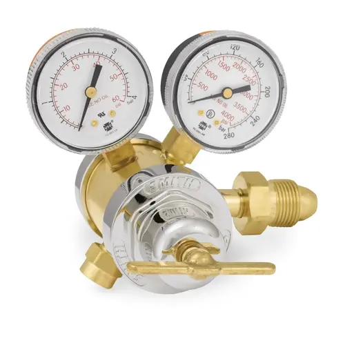 510 CGA Inlet Connection, B L/H Fitting, 15 Max psi, Acetylene Welding Regulator