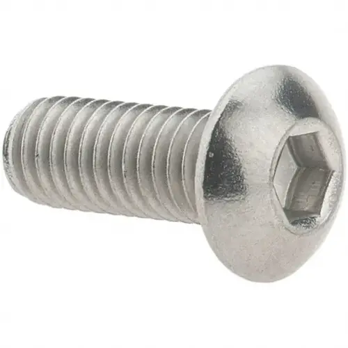 Button Socket Cap Screw: #10-32 x 1/2, Stainless Steel - pack of 50 Button Socket Cap Screw: #10-32 x 1/2, Stainless Steel - pack of 50