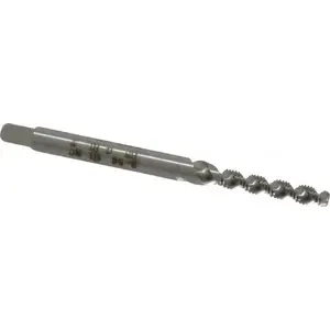 Heli-Coil 5905-02 #2-56 UNC, 2 Flute, Bottoming Chamfer, Bright Finish, High Speed Steel Spiral Flute STI Tap