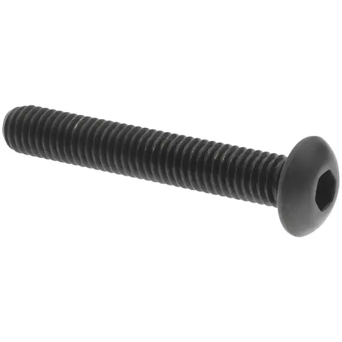 Button Socket Cap Screw: #10-32 x 1-1/4, Alloy Steel, Black Oxide Coated Button Socket Cap Screw: #10-32 x 1-1/4, Alloy Steel, Black Oxide Coated