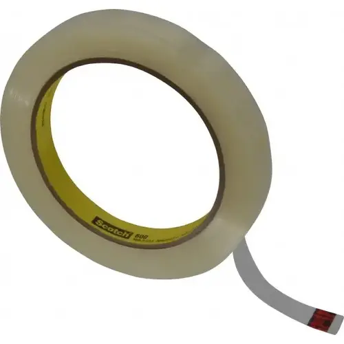 Packing Tape: 1/2" Wide, Clear, Acrylic Adhesive Packing Tape: 1/2" Wide, Clear, Acrylic Adhesive