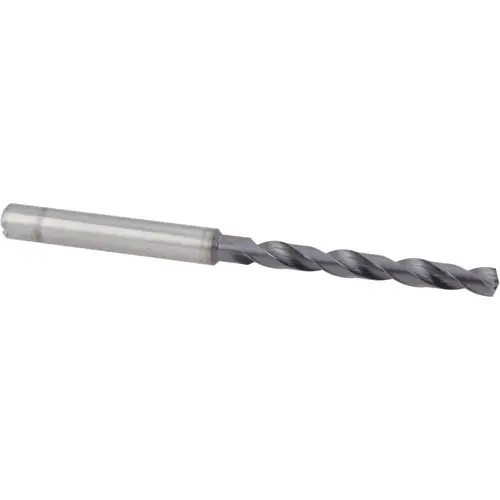 Taper Length Drill Bit: 4.5 mm Dia, 140 degree Point, Solid Carbide TiAlN Taper Length Drill Bit: 4.5 mm Dia, 140 degree Point, Solid Carbide TiAlN