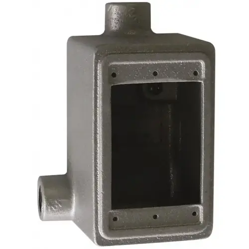 Electrical Device Box: Iron, Rectangle, 1 Gang