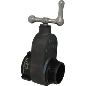 Alliance Hose & Rubber HGV25-M Gate Valve: Gate, 2-1/2" Pipe, NST, Aluminum