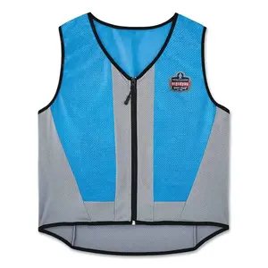 CHILL-ITS 12693 Chill-Its  6667 Wet Evaporative Cooling Vest, PVA Material, Medium, Blue