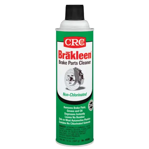Brake Parts Cleaner, 20 oz Aerosol Can, Solvent Odor, Non-Chlorinated, High Strength Clear