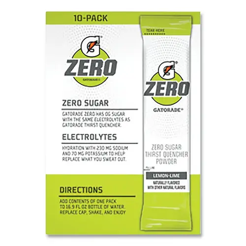 G Zero Powder Stick, 0.10 oz Volume, 16.9 oz Yield, Lemon-Lime G Zero Powder Stick, 0.10 oz Volume, 16.9 oz Yield, Lemon-Lime