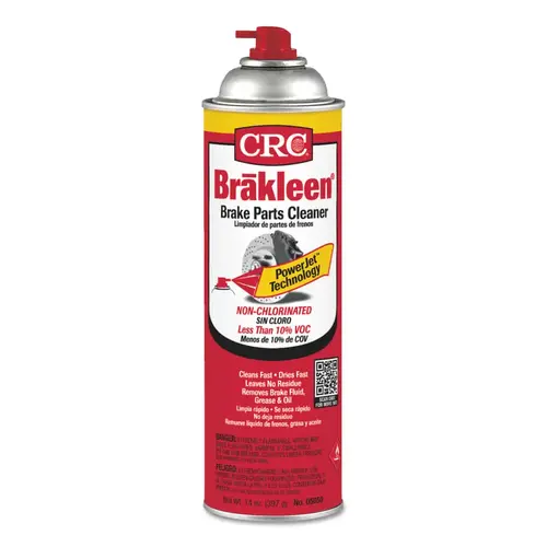Brake Parts Cleaner, 20 oz Aerosol Can with PowerJet  Spray Nozzle, Non-Chlorinated, 50 State VOC Compliant Clear/Colorless