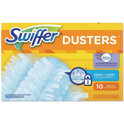 Heavy Duty Duster Refill, Dust Lock Fiber, Light Blue, Unscented, 10/Box Heavy Duty Duster Refill, Dust Lock Fiber, Light Blue, Unscented, 10/Box