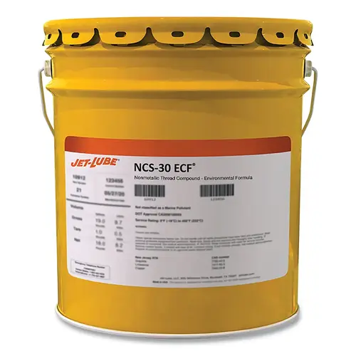 NCS-30 ECF Nonmetallic Thread Compound, 5 gal, Pail, Beige, Metal Yellow Case NCS-30 ECF Nonmetallic Thread Compound, 5 gal, Pail, Beige, Metal Yellow Case