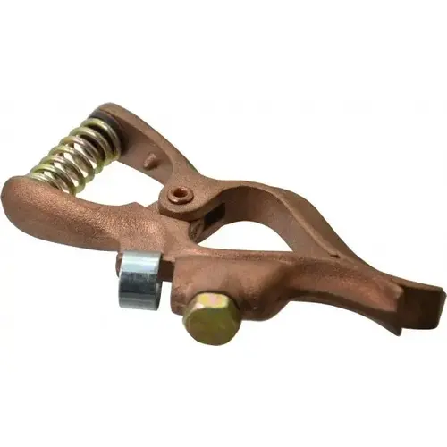 1 Inch Jaw Opening, 3 Inch Jaw Depth, 200 Amp Rating, Copper Welding Ground Clamp