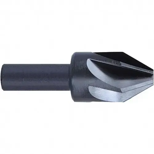 Countersink: 3/8" Head Dia, 90 degree Included Angle, 6 Flutes, High Speed Steel, Right Hand Cut Oxide Countersink: 3/8" Head Dia, 90 degree Included Angle, 6 Flutes, High Speed Steel, Right Hand Cut Oxide