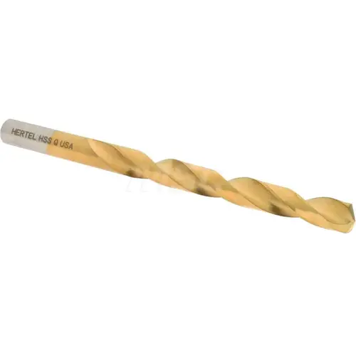 Jobber Drill: Letter Q, 135 deg Point, High Speed Steel TiN Jobber Drill: Letter Q, 135 deg Point, High Speed Steel TiN