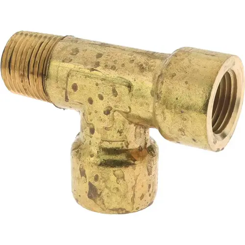 Industrial Pipe Street Tee: 1/2" Female Thread, 1/2" Male Thread, MNPTF x FNPTF Industrial Pipe Street Tee: 1/2" Female Thread, 1/2" Male Thread, MNPTF x FNPTF