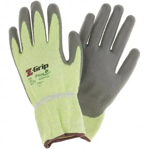 Cut-Resistant Gloves: Size L, ANSI Cut A4, HPPE Yarn (Shell)