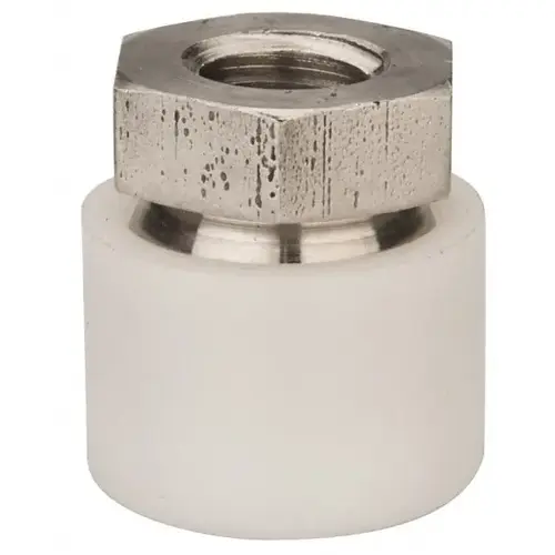 3/8-16, 3/4" Pad Diam, Uncoated Bottom, Stainless Steel Toggle Pad