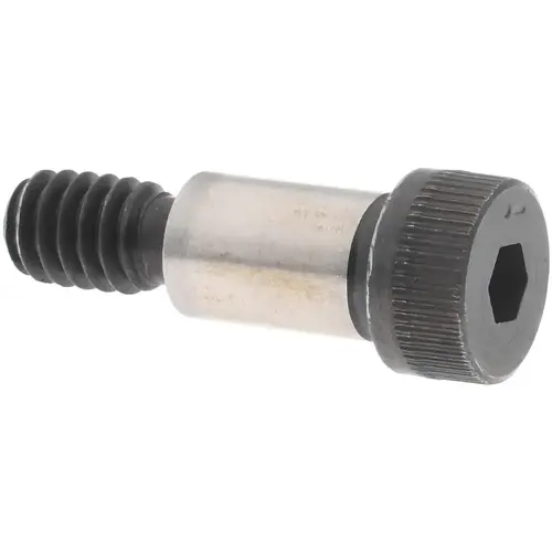 Shoulder Screw: 5/16" Shoulder Dia, 1/2" Shoulder Length, 1/4-20, 8 Alloy Steel, Hex Socket - pack of 25 Shoulder Screw: 5/16" Shoulder Dia, 1/2" Shoulder Length, 1/4-20, 8 Alloy Steel, Hex Socket - pack of 25
