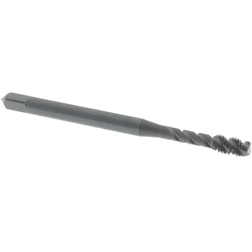 Spiral Flute Tap: #10-32 UNF, 3 Flutes, Modified Bottoming, 2B Class of Fit, Vanadium High Speed Steel, Oxide Coated Spiral Flute Tap: #10-32 UNF, 3 Flutes, Modified Bottoming, 2B Class of Fit, Vanadium High Speed Steel, Oxide Coated