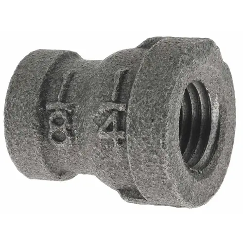 Black Reducing Coupling: 1/4 x 1/8" - pack of 5