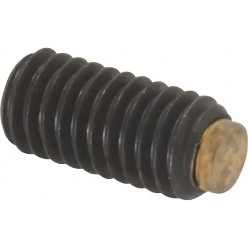 Set Screw: M6 x 1.00 x 12 mm, Soft Tip Point, Steel, Grade 5.8
